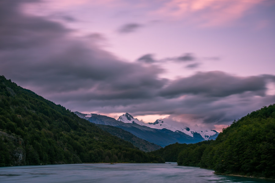 View from the deck of Patagonia Baker Lodge