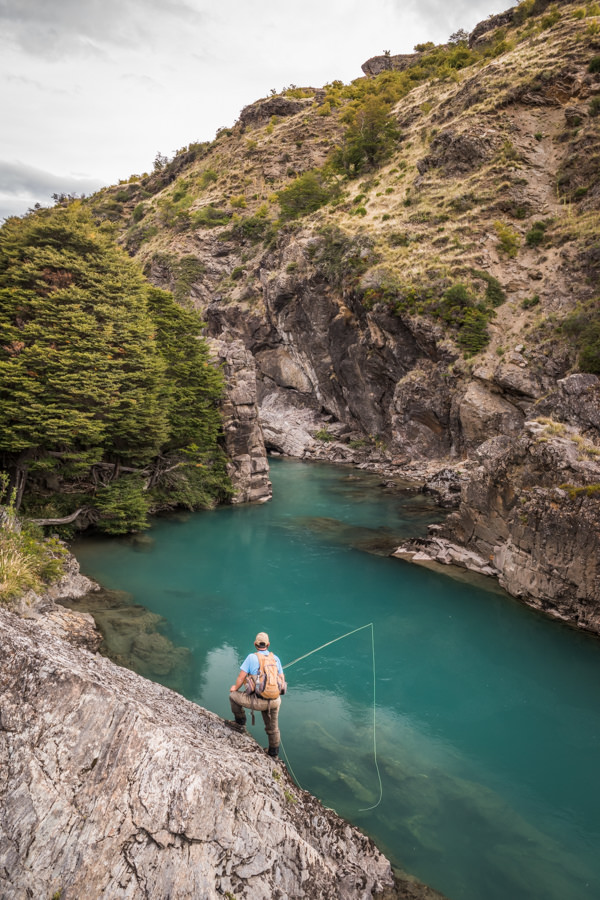 Waiting in hopes of a spotted fish to return Waiting in hopes of a spotted fish to return
