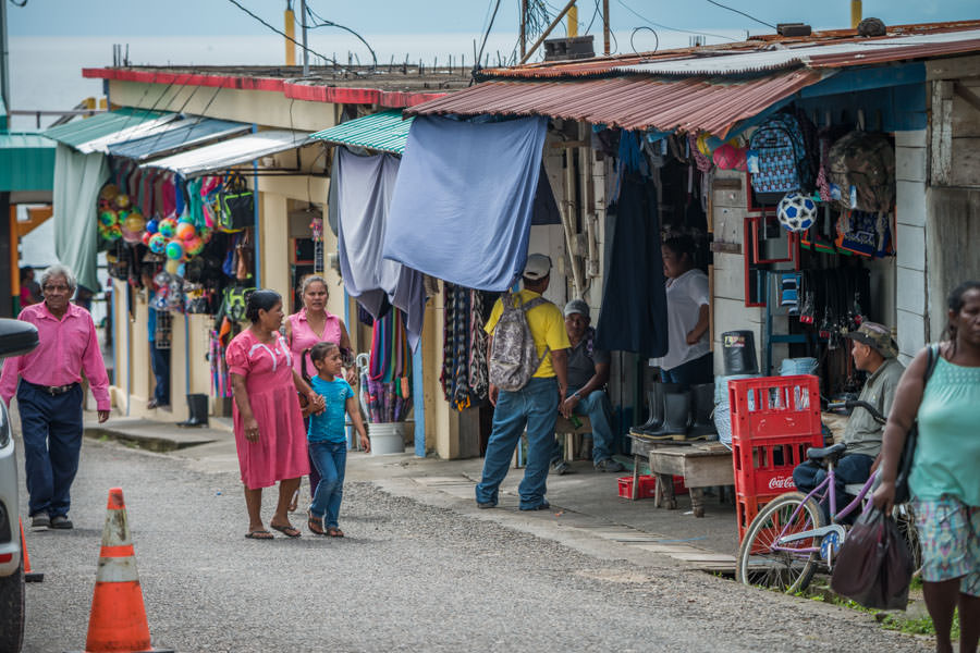 We opted to ride the lodge bikes into Punta Gorda for lunch one day and toured a local market