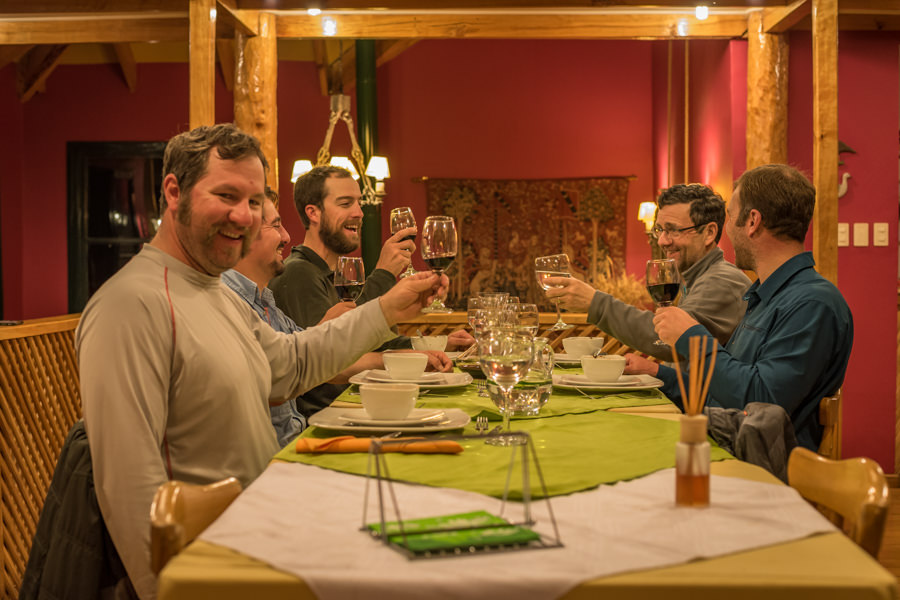 Dinner at the lodge