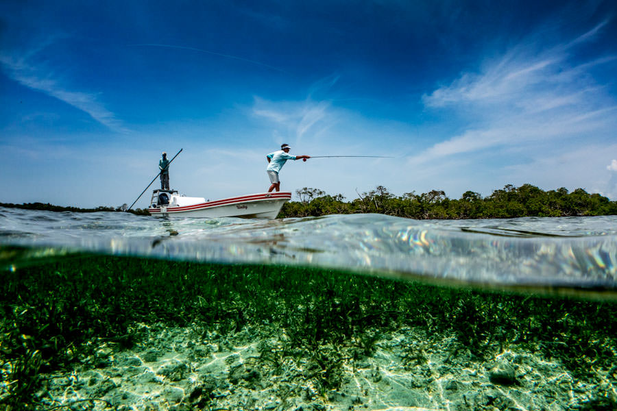Permit fishing Belize Stalking permit on the flats in Belize!