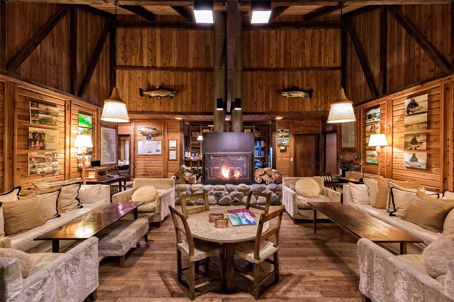 Living Area Kau Tapen Lodge Argentina