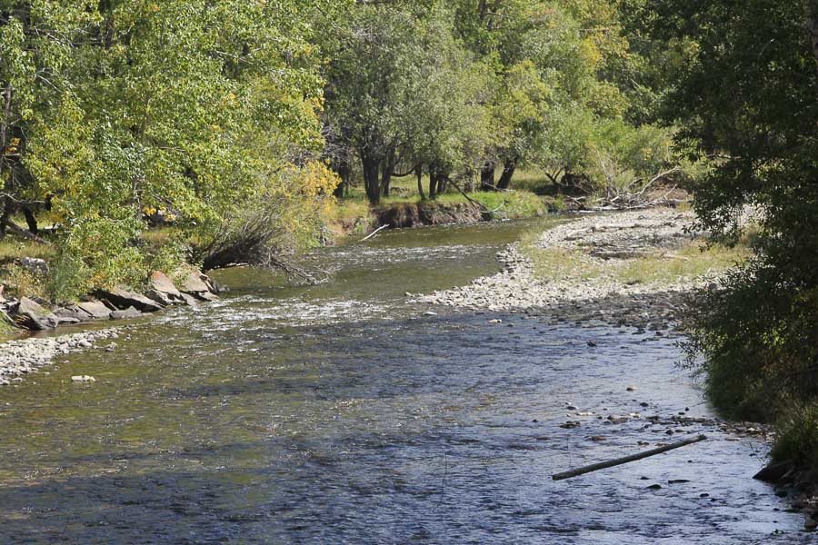 view of sweet grass creek river view