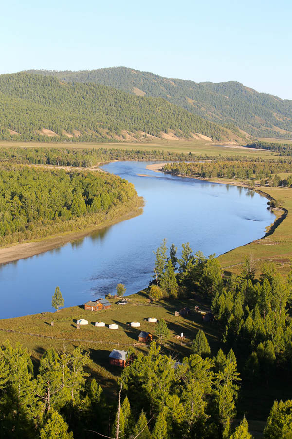 Mongolian fishing camp