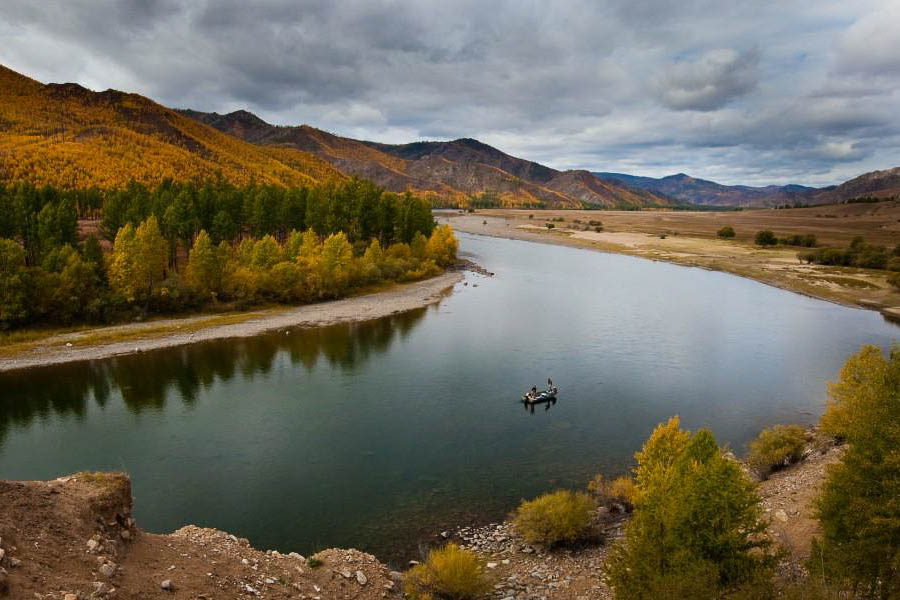 Mongolian Taimen Fly Fishing River
