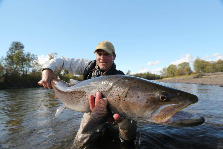 Fly fishing for Taimen