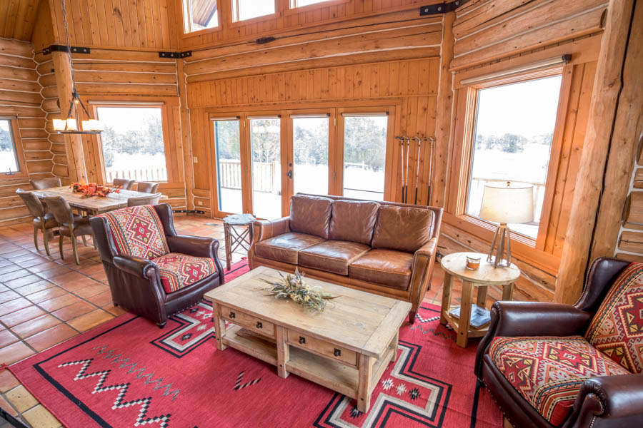 Montana cabin living room