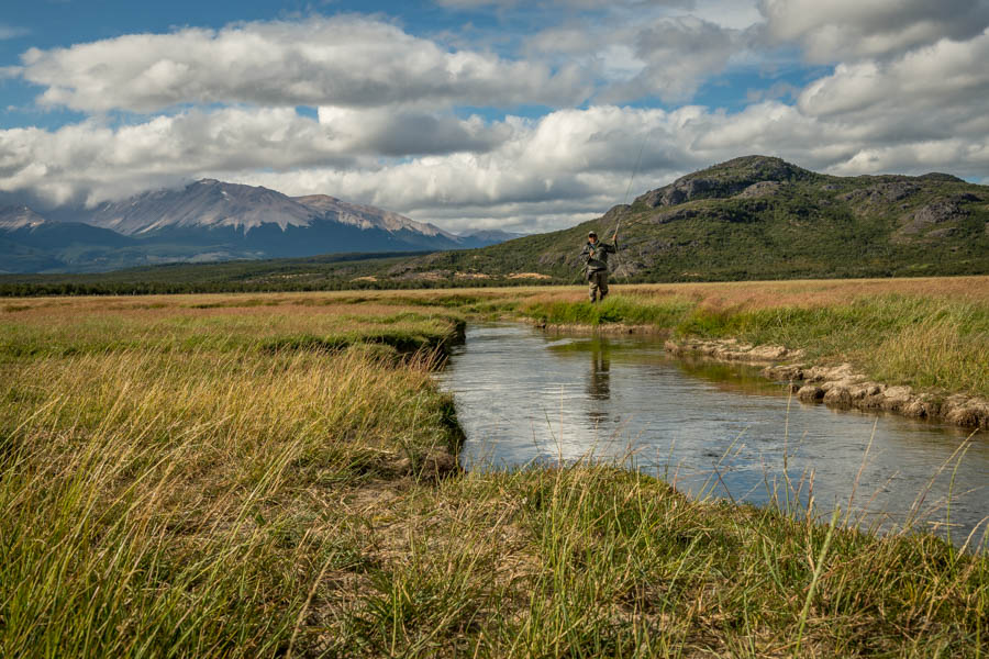 Fishing a spring creek