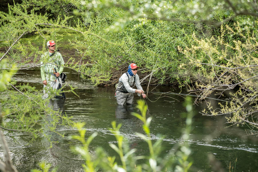 Wade fishing