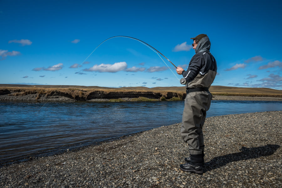 Catching fish in Tierra Del Fuego Montana Angler International travel