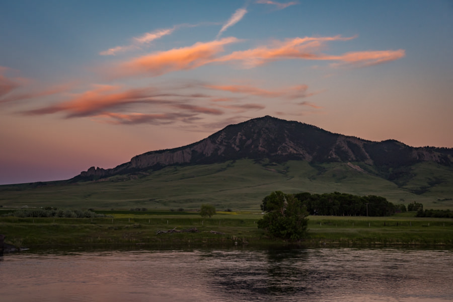 Sunset on the Missouri River Missouri river fishing trip