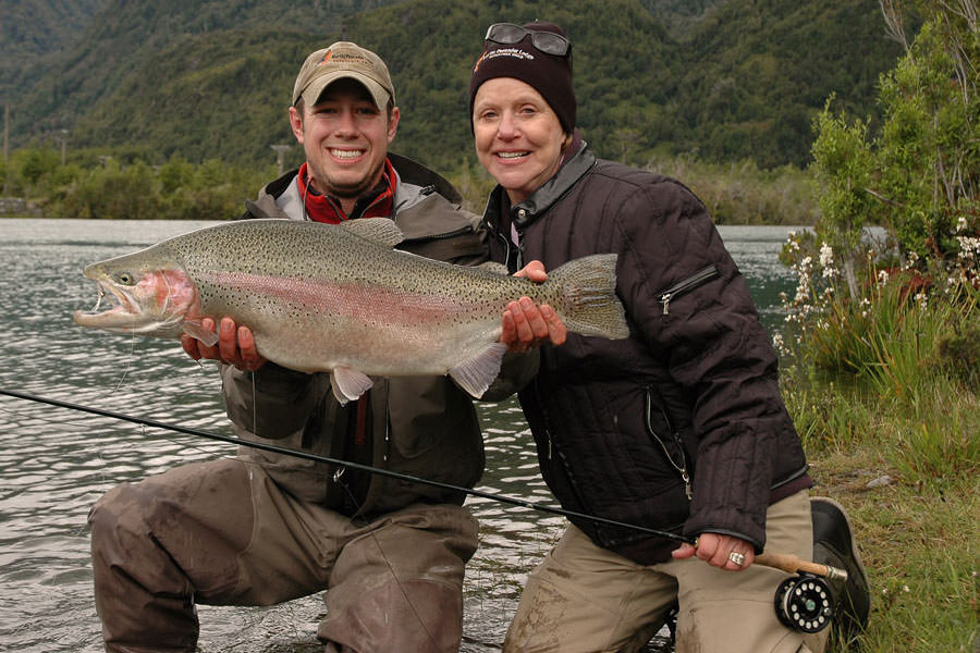 nice rainbow trout in chile