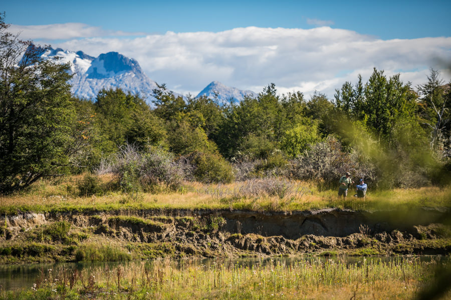small stream sight casting in Chile