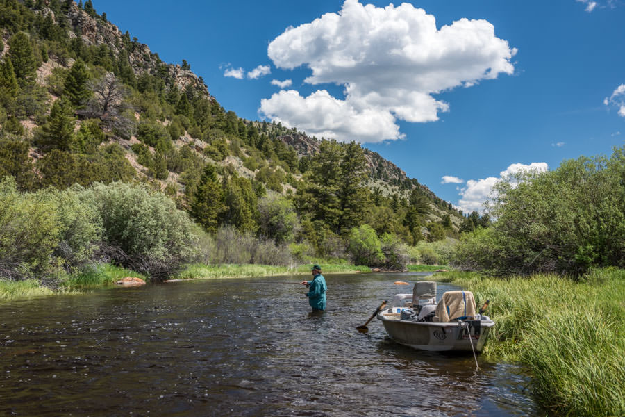 wade fishing the big hole river