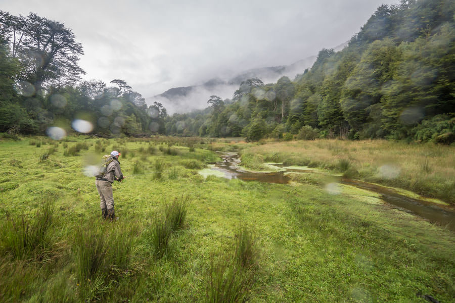 Secluded fishing camps