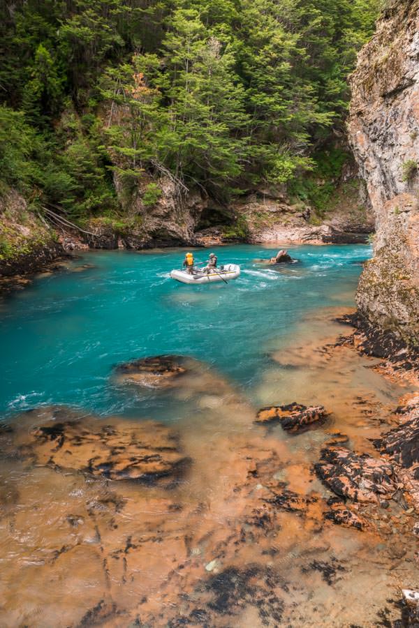 Canyon rafting in Chile