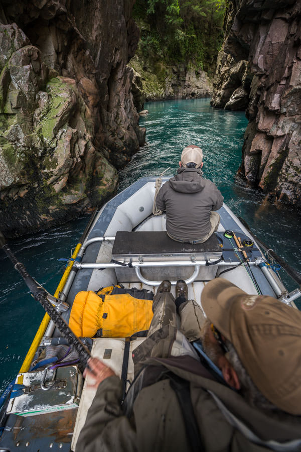 Exploring a canyon in Chile