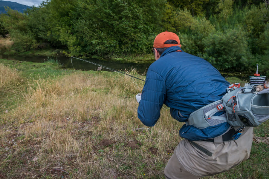 spring creek fishing in Patagonia