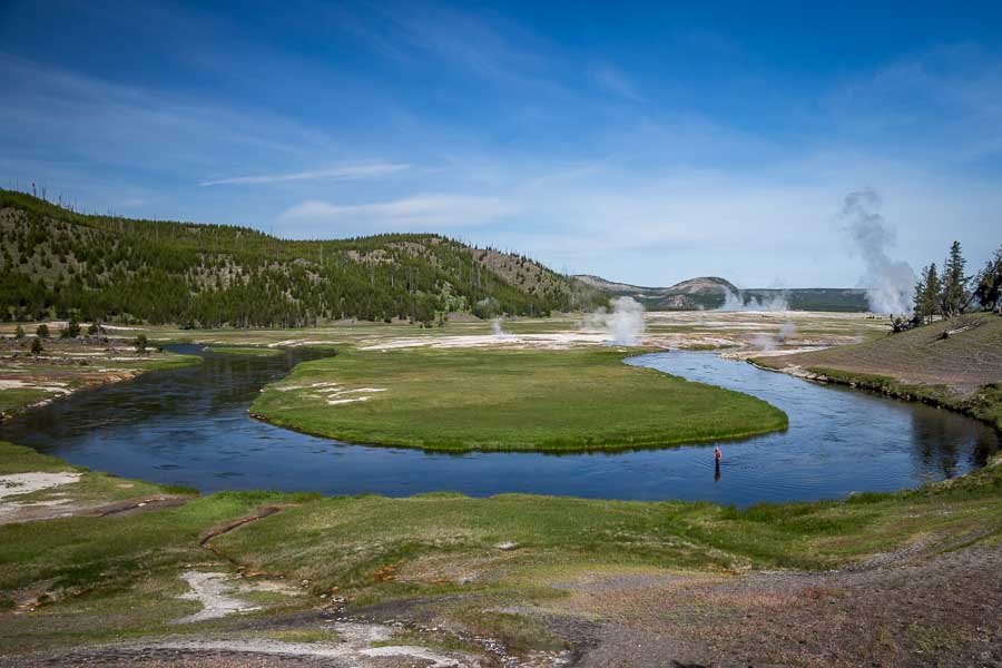 Firehole River in Yellowstone Park