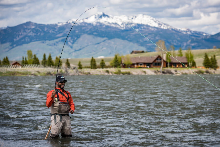 Wade fishing the Madison River
