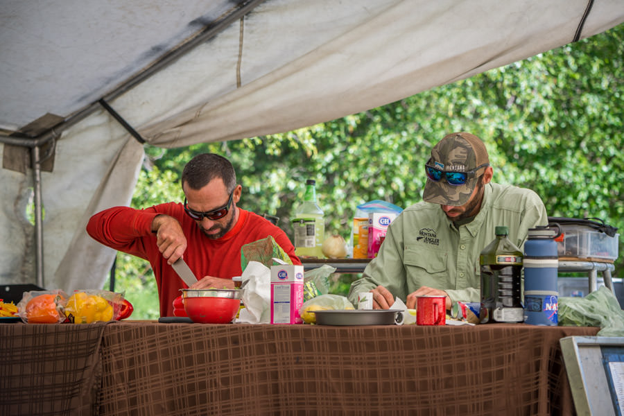 montana overnight fishing camping