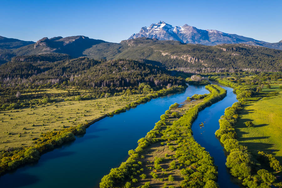 The Futaleufu (or Rio Grande) is the home river for the El Encuentro Lodge. This amazing fishery is a large tailwater similar to the Missouri River in Montana but with far fewer anglers