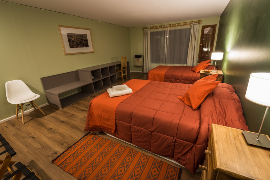Although the lodge is off the grid and far from civilization, it still offers comfortable large rooms each with 2 queen beds