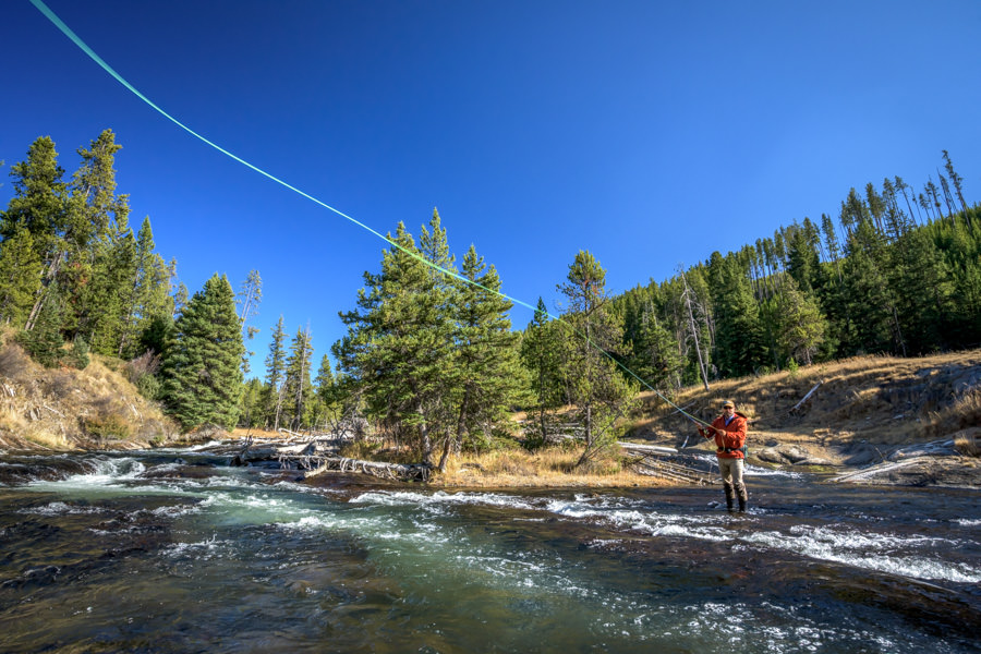 casting on the Gibbon fall fishing on the Gibbon