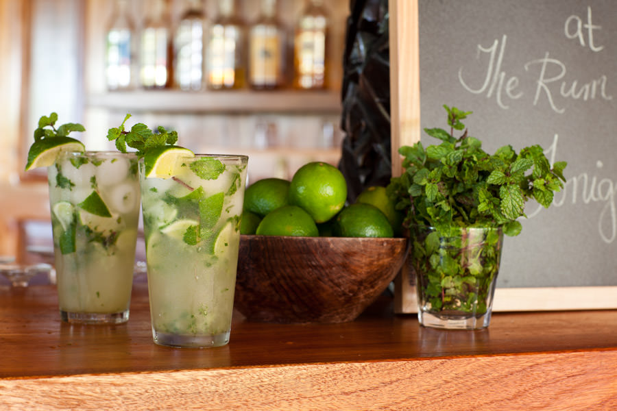 Cocktails at the bar