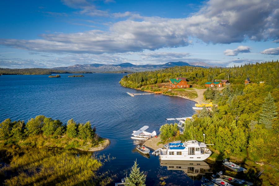 Intricate Bay Lodge sits in a protected bay on Iliamna Lake. With a fleet of float planes, jet boats and lake boats no fishery is out of reach!
