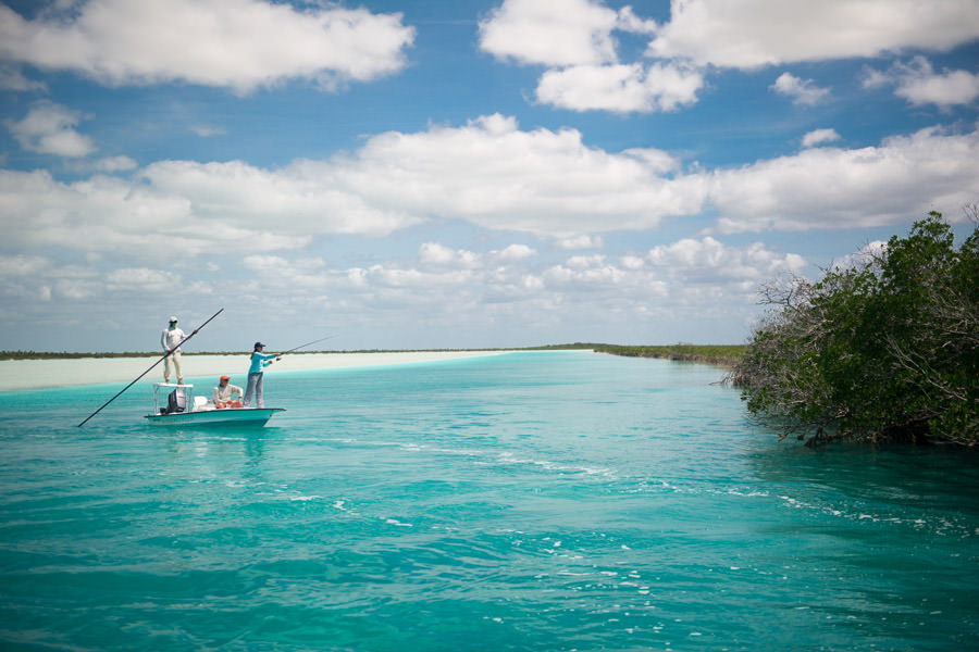 fishing for bonefish boat bonefishing