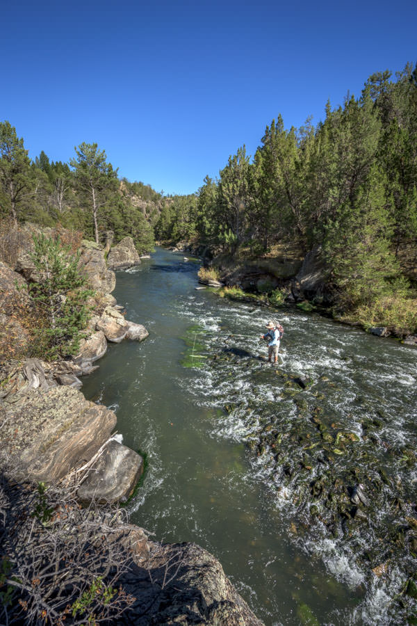 working the seamline small stream fishing montana