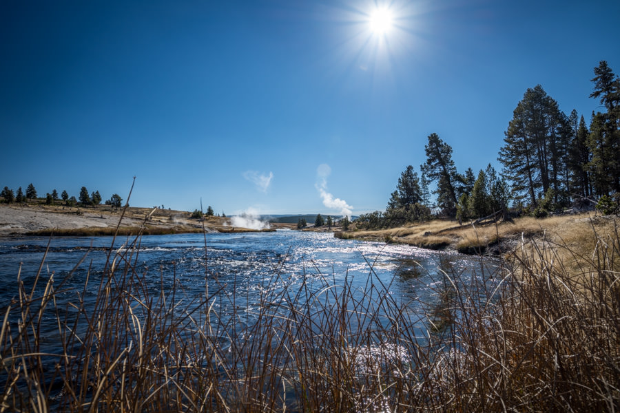 fall in Yellowstone fall on the firehole