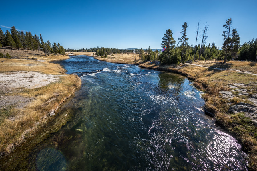 fall on the firehole river firehole river fall