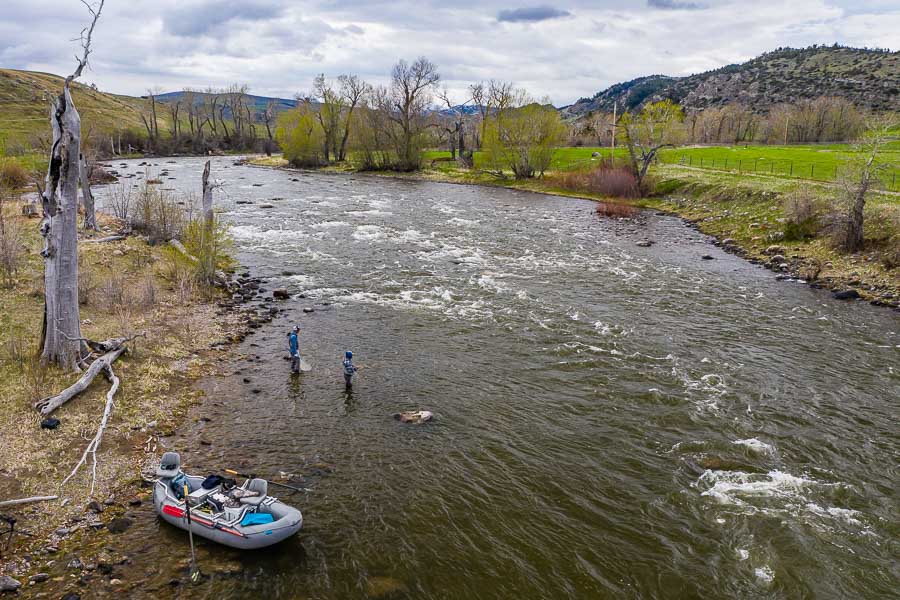 Fly Fishing on the Boulder River Montana "We often use rafts and drift boats on these sections to access the river and stop along the way at our favorite runs to get out and wade."