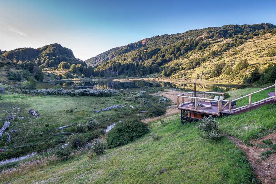 It's hard to beat a soak in a wood fired hot tub overlooking a private laguna after a day of great fishing