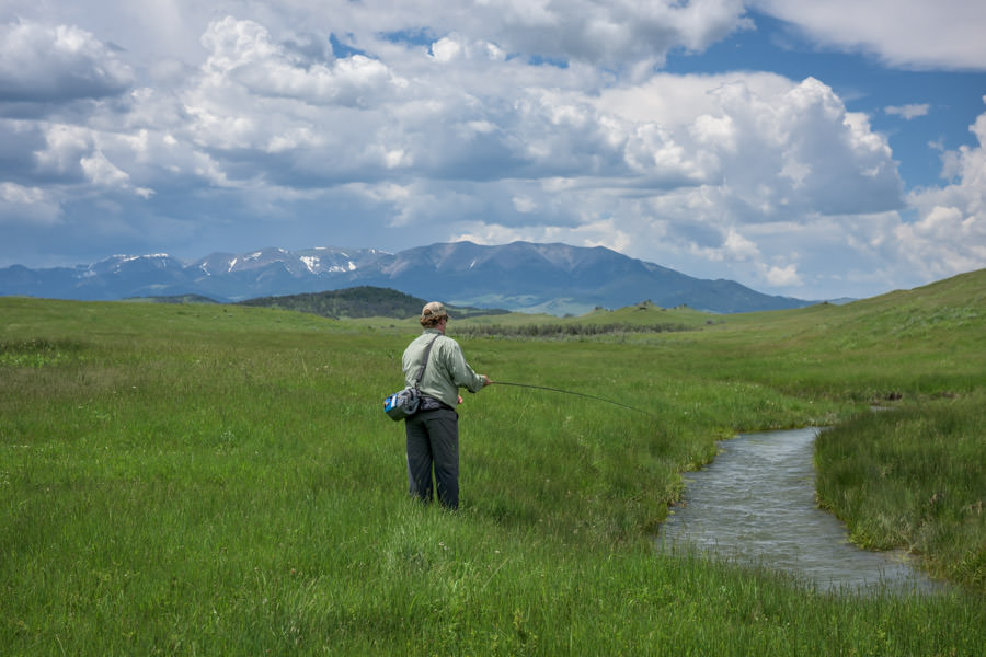 Small stream fishing Montana