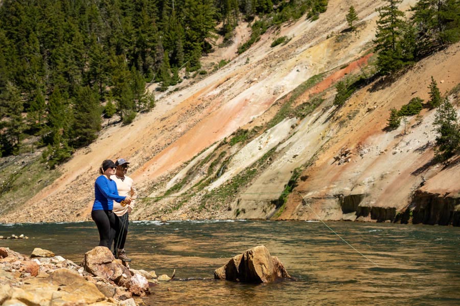 Yellowstone park guided fishing