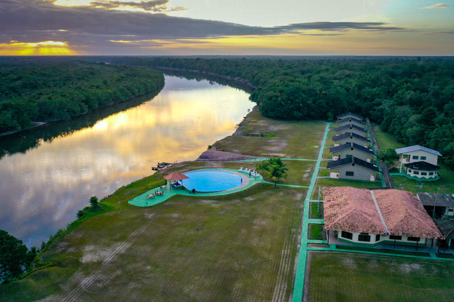 The lodge is a welcome oasis of comfort in the center of the Amazon River Rainforest. Despite the remote location the lodge provides comforts such as air conditioned cabins, a great main lodge gathering area and a pool