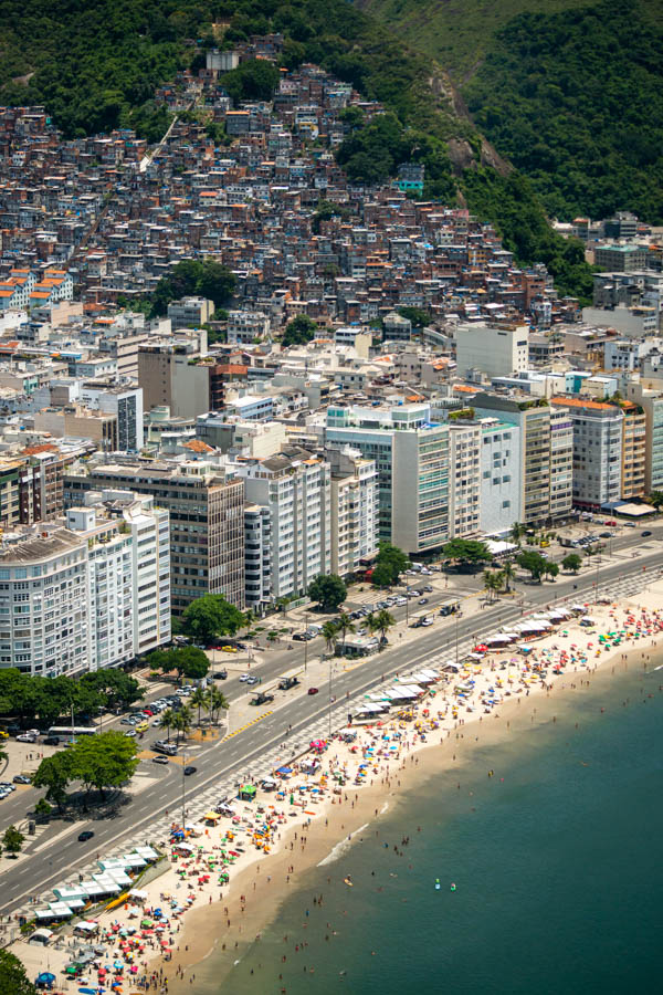 Copocabana beach in Rio Copacabana beach and the powder white sand beaches of Rio