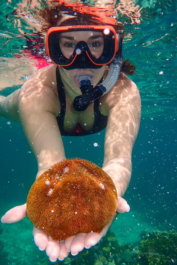 Ann took some time off from fishing to explore the world class reefs on the Adventure boat