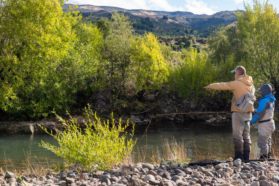 Conditions were conducive to spotting trout on the Rio Corinto