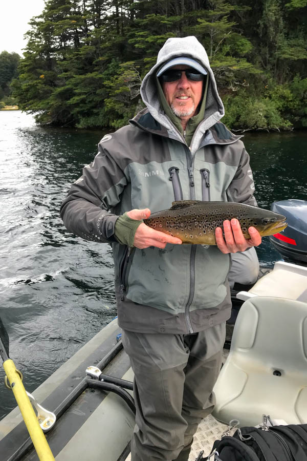 Jeff caught personal-best brown trout day after day while fishing at Magic Waters Lodge