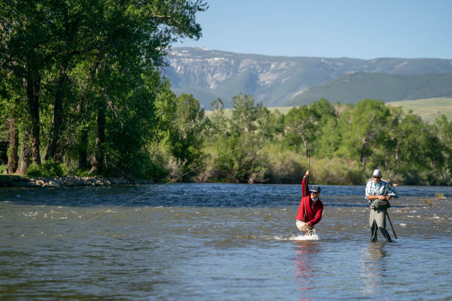Wade fishing Boulder River