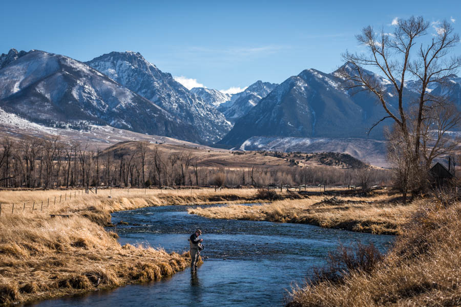 Armstrong Spring Creek can be fished in the shoulder seasons