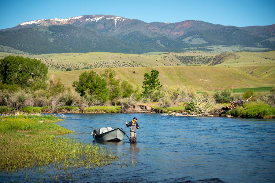 Riffles and runs provide habitat for the Jefferson's native trout