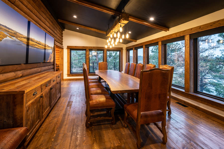 dining room at the lodge