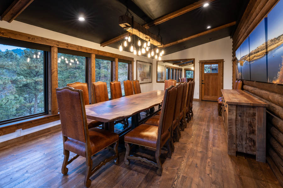 dining room at the lodge