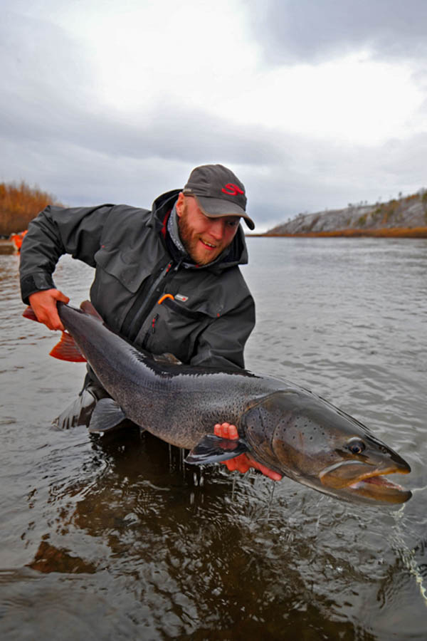 Mongolia fishing taimen