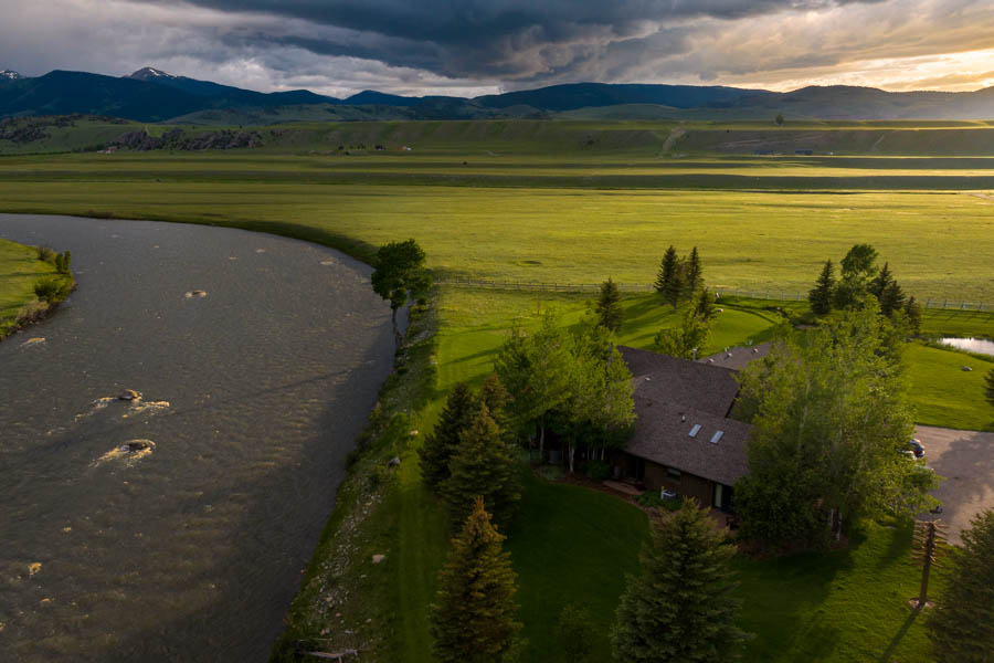 Madison River Lodge evening